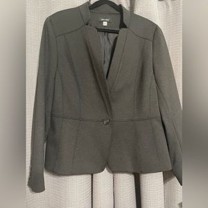 Nine West Charcoal Gray Blazer